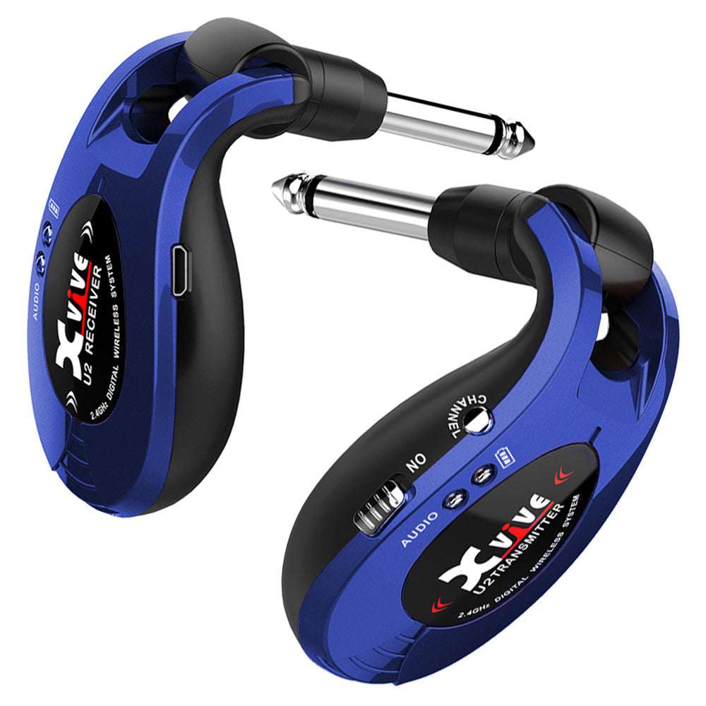 Xvive XU2 Wireless Guitar System ~ Blue - Richards Guitars Of Stratford Upon Avon