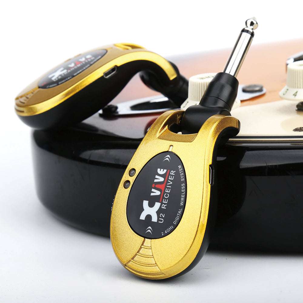 Xvive XU2 Wireless Guitar System ~ Gold - Richards Guitars Of Stratford Upon Avon