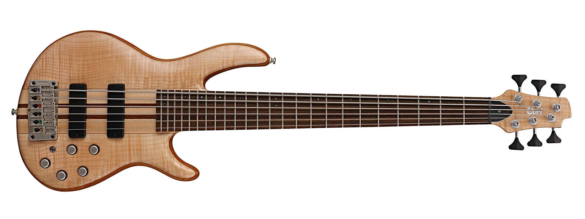 Cort Artisan A6 Plus FMMH Open Pore Natural, Guitarra Bajo en venta en Richards Guitars.