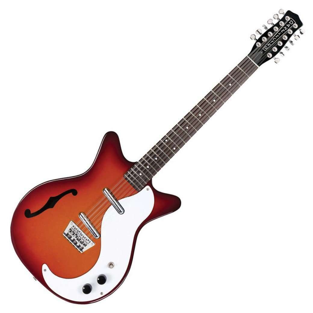 Danelectro '59 12 String Guitar With F-Hole ~ Cherry Sunburst, Guitarra eléctrica en venta en Richards Guitars.