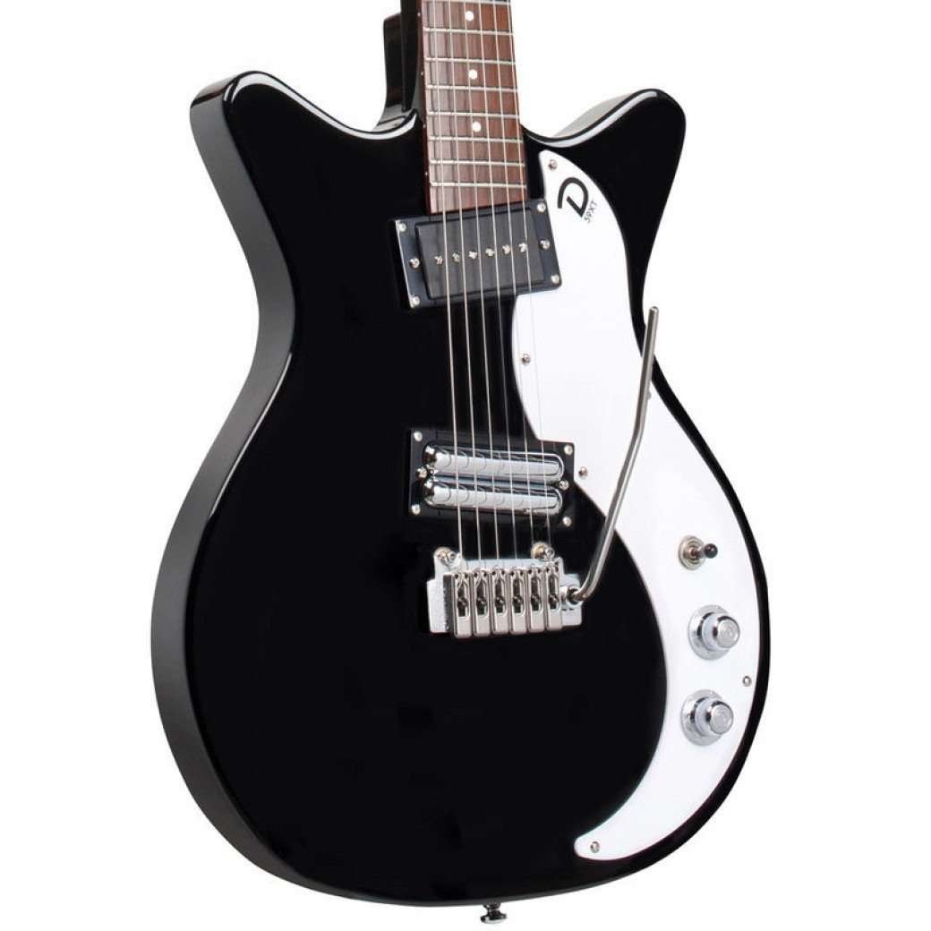 Danelectro 59XT Guitar with Vibrato ~ Gloss Black, Electric Guitar for sale at Richards Guitars.