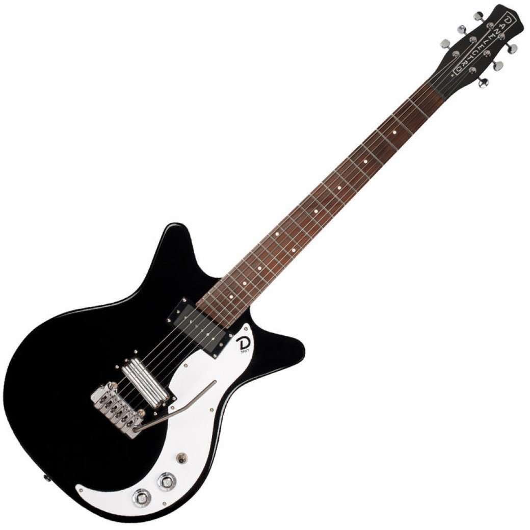 Danelectro 59XT Guitar with Vibrato ~ Gloss Black, Electric Guitar for sale at Richards Guitars.