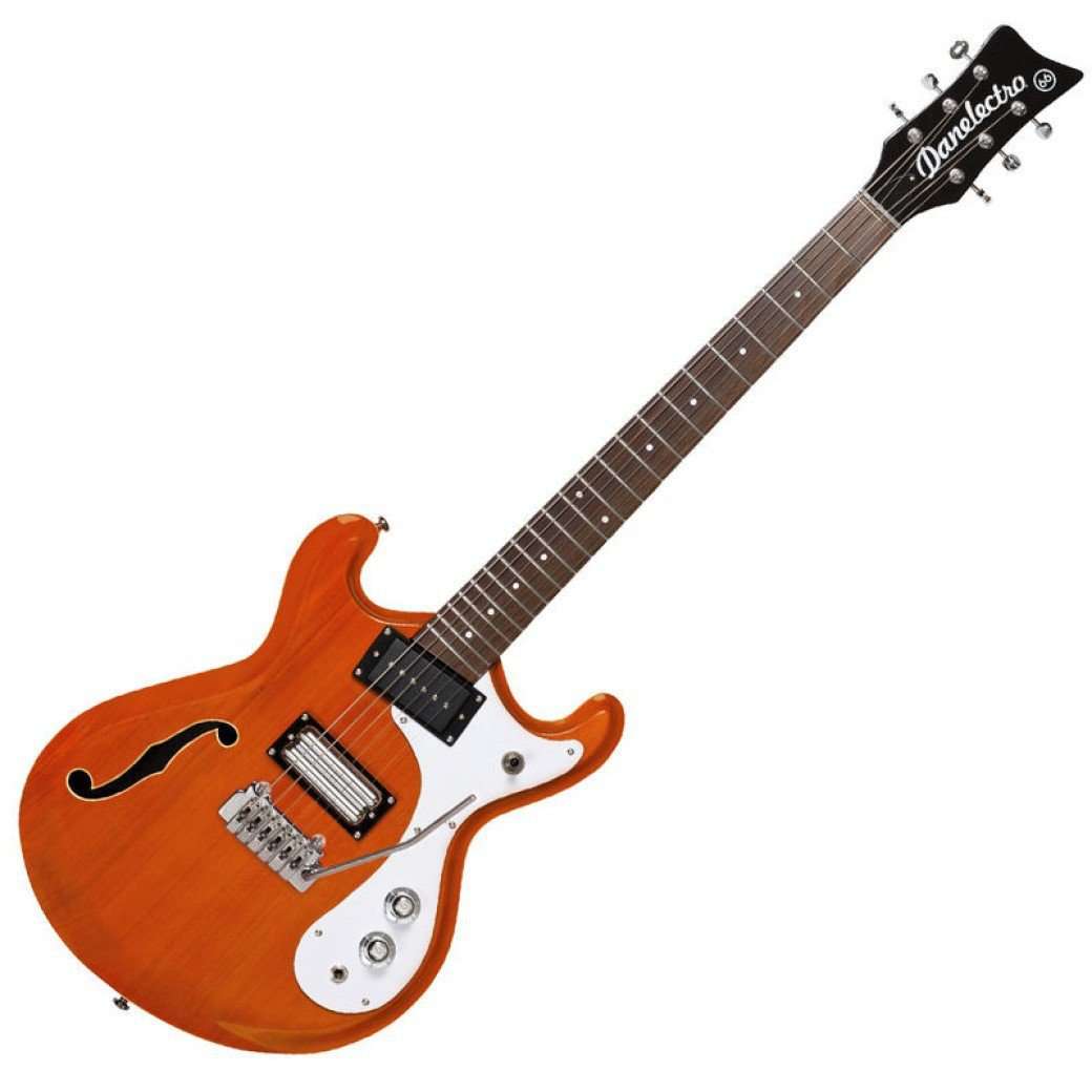Guitarra Danelectro '66T con Vibrato ~ Trans Orange, Guitarra Eléctrica en venta en Richards Guitars.