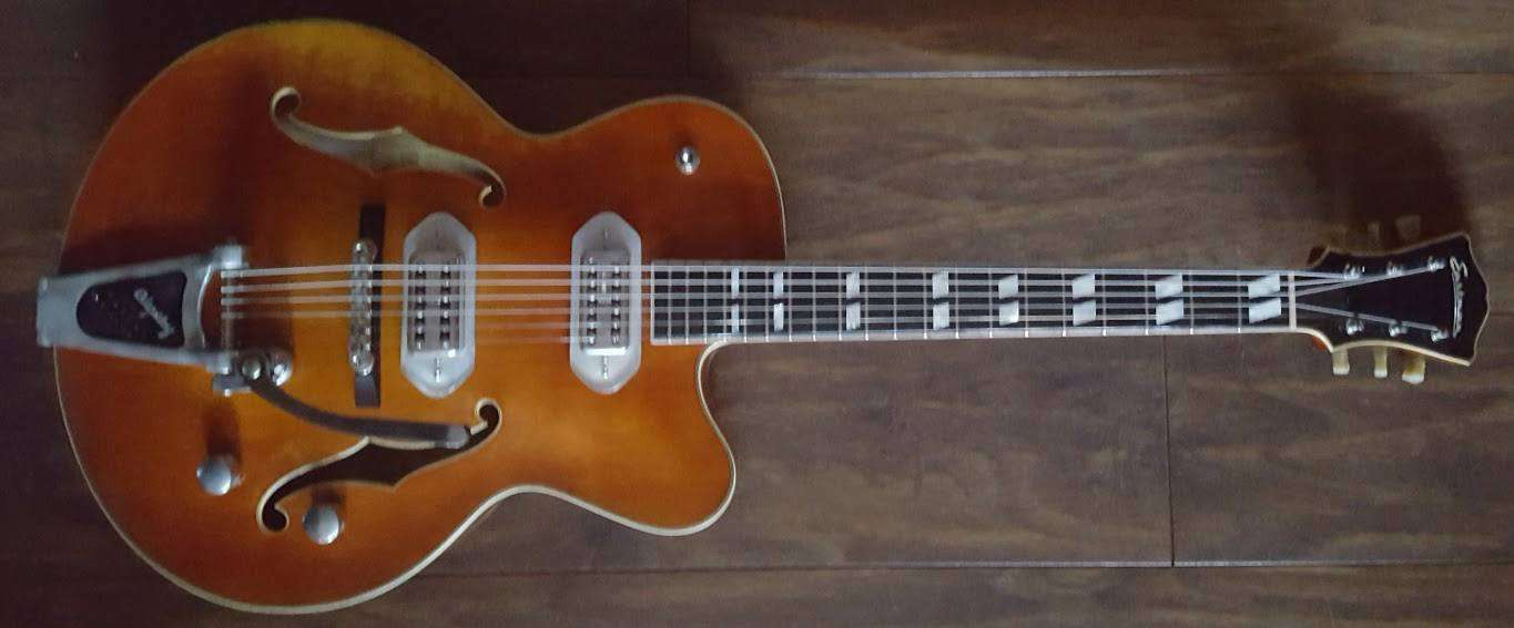 Eastman T58/V Amber (Price inc. Custom Pro Setup Package), Electric Guitar for sale at Richards Guitars.