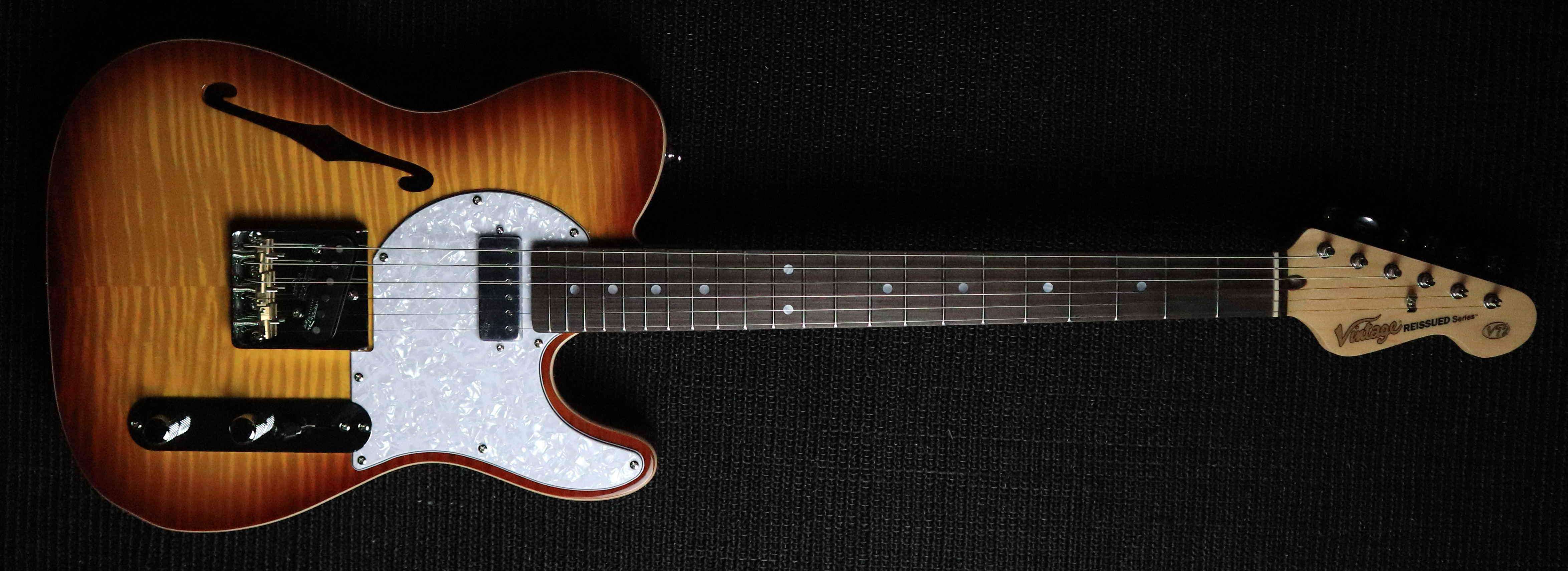 Vintage* V72FTB Electric Guitar, Electric Guitar for sale at Richards Guitars.