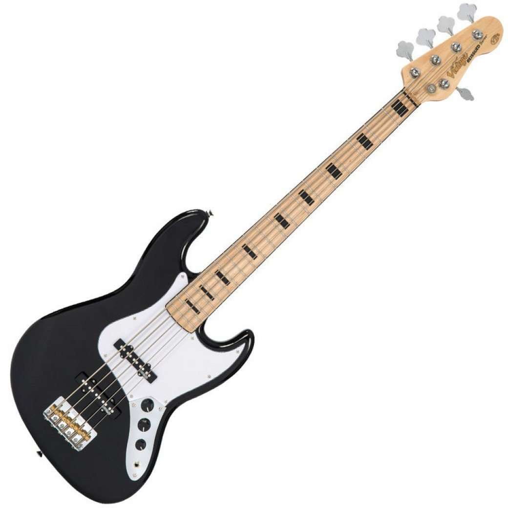 Vintage* VJ75MBK, Bass Guitar for sale at Richards Guitars.