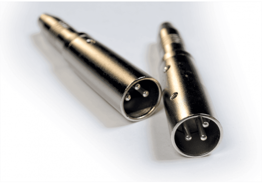 1/4" STEREO FEMALE / XLR MALE X 2