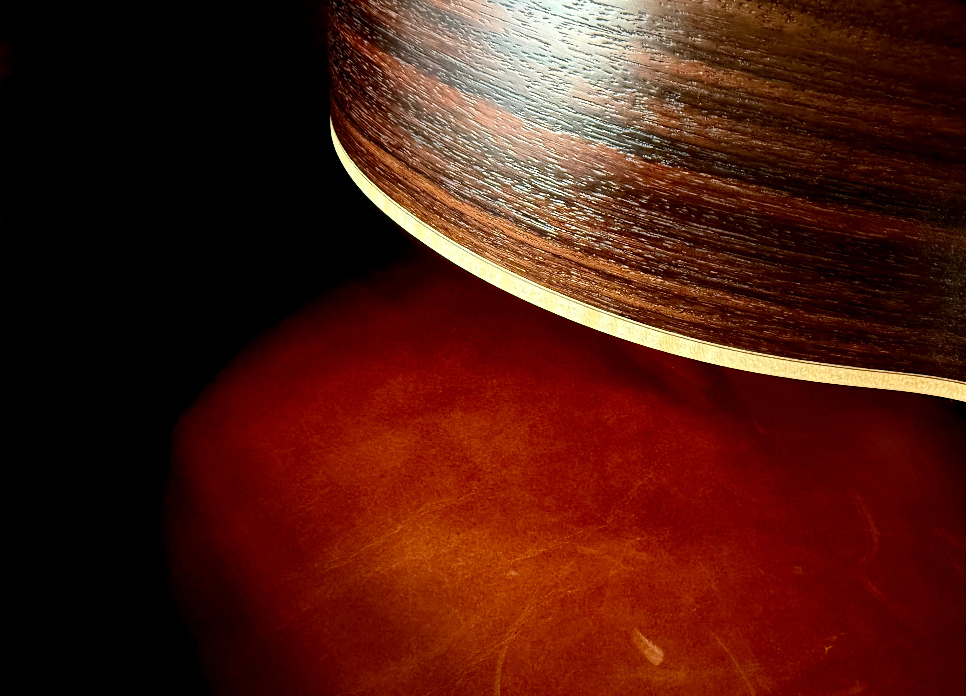 Dowina Rosewood Exquisite Custom w' Flame Maple Bindings & Japanese Cherry Inlays