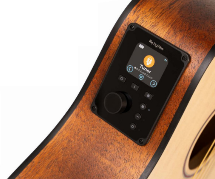 Cort EARTH-HV-GO-OP Earth Go Open Pore Smart Acoustic Guitar w'Hybibe & Solid Spruce Top