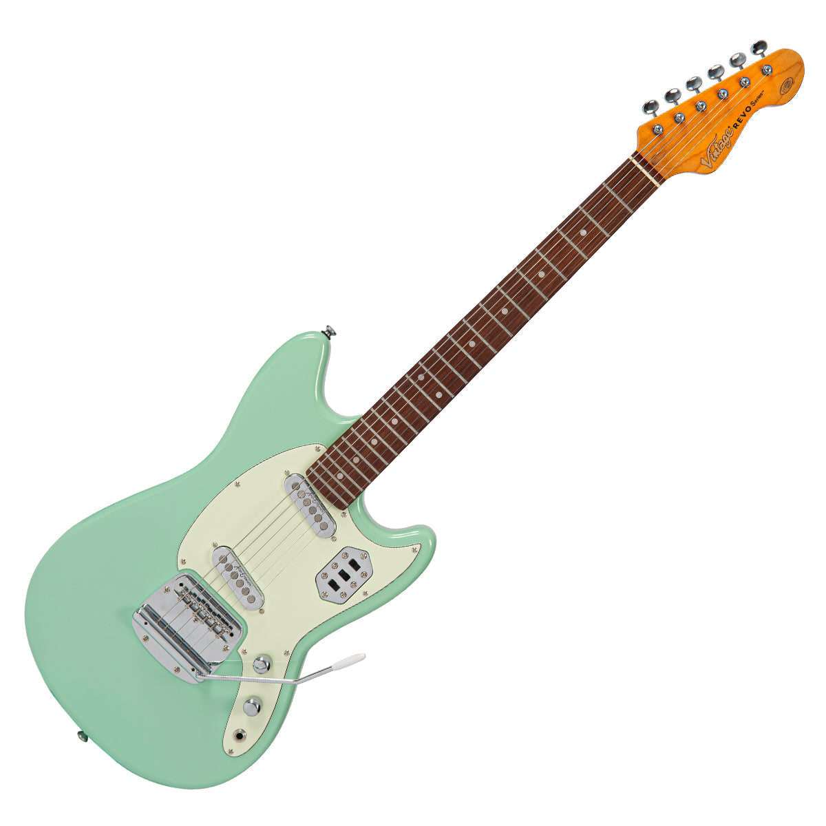 Vintage REVO Series 'Colt SS Twin' ~ Ventura Green, Guitare électrique à vendre chez Richards Guitars.