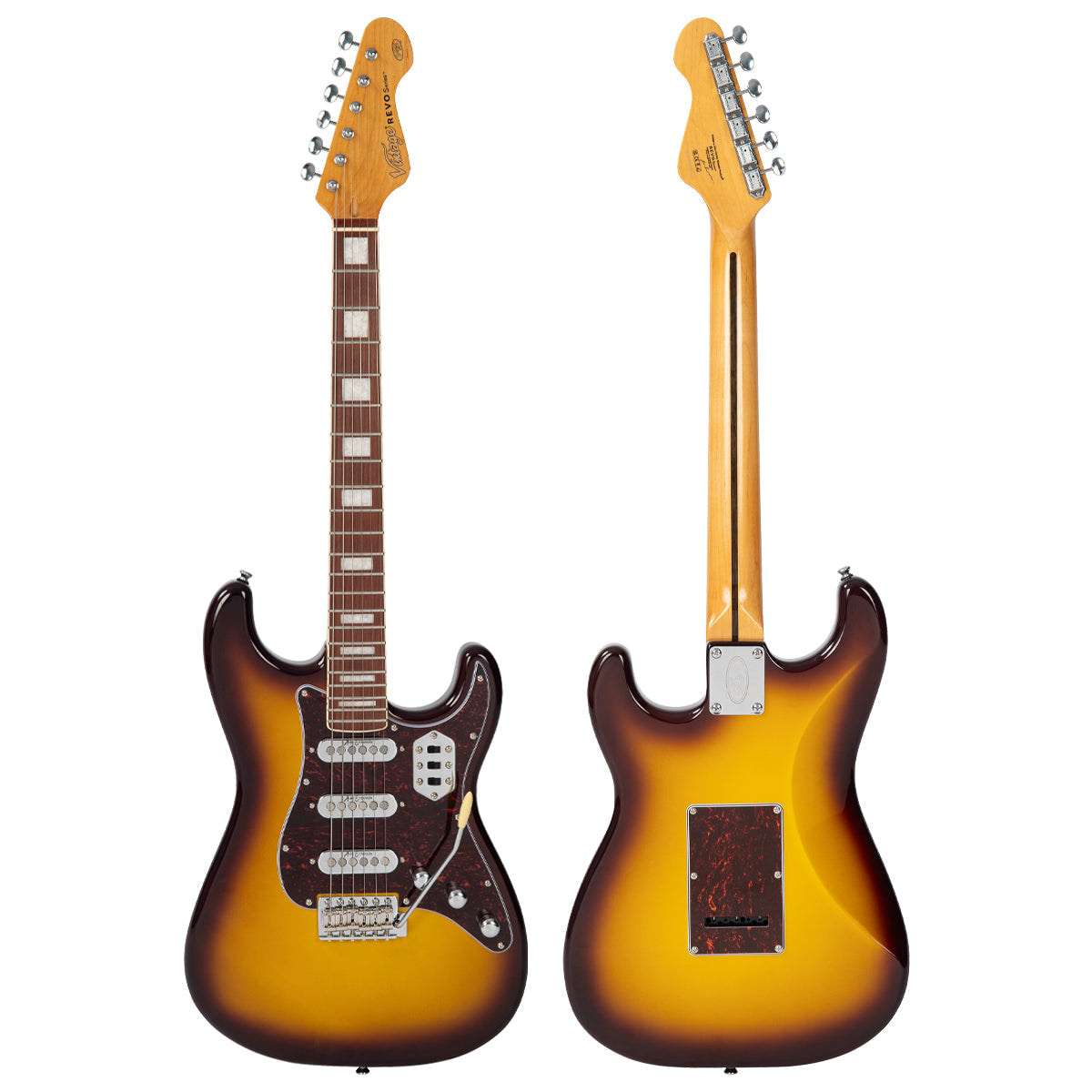 Vintage REVO Series 'Deluxe' Electric Guitar ~ Cappuchino, Guitare électrique à vendre chez Richards Guitars.