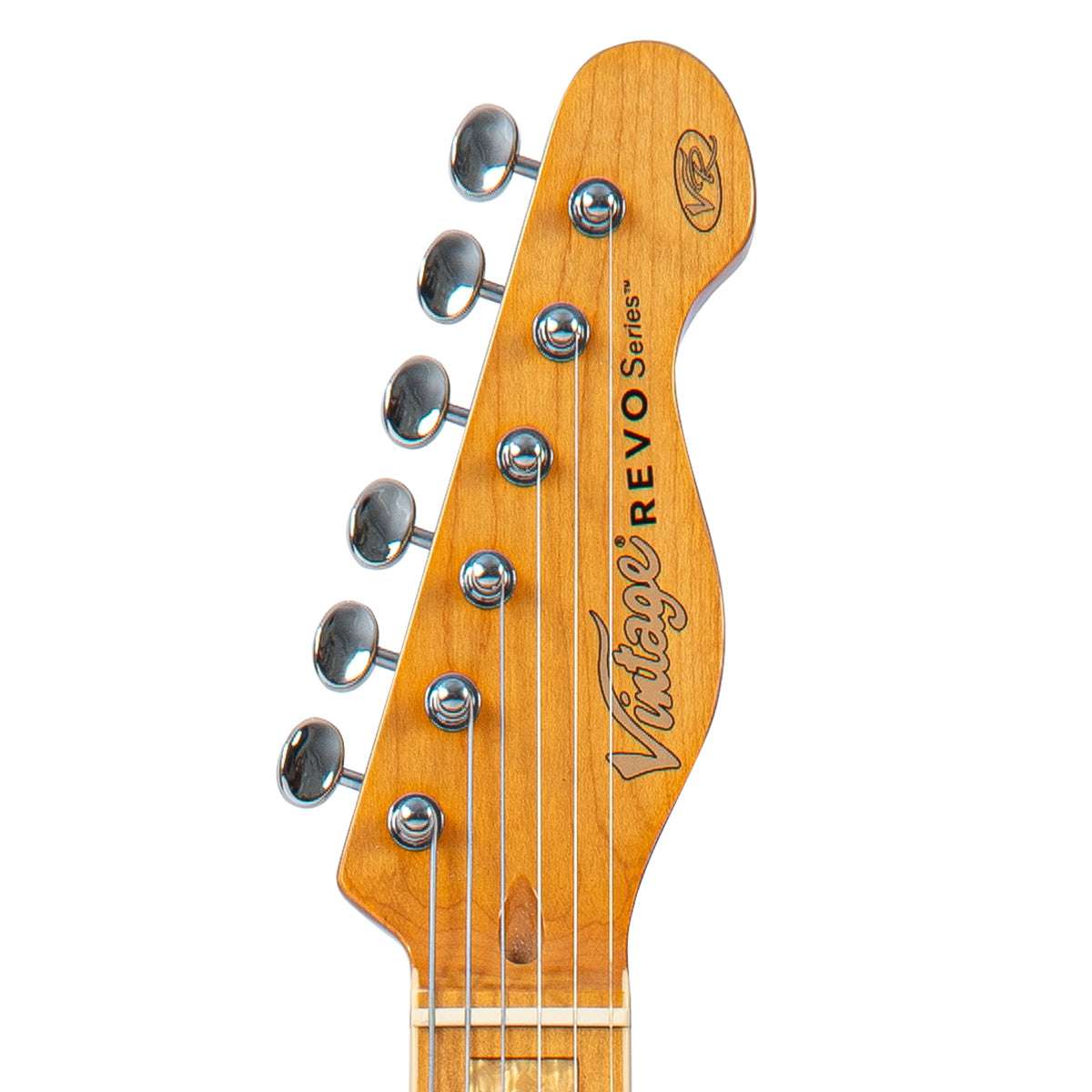 Vintage REVO Series 'Midline' Electric Guitar ~ Metallic Green, Guitare électrique en vente chez Richards Guitars.