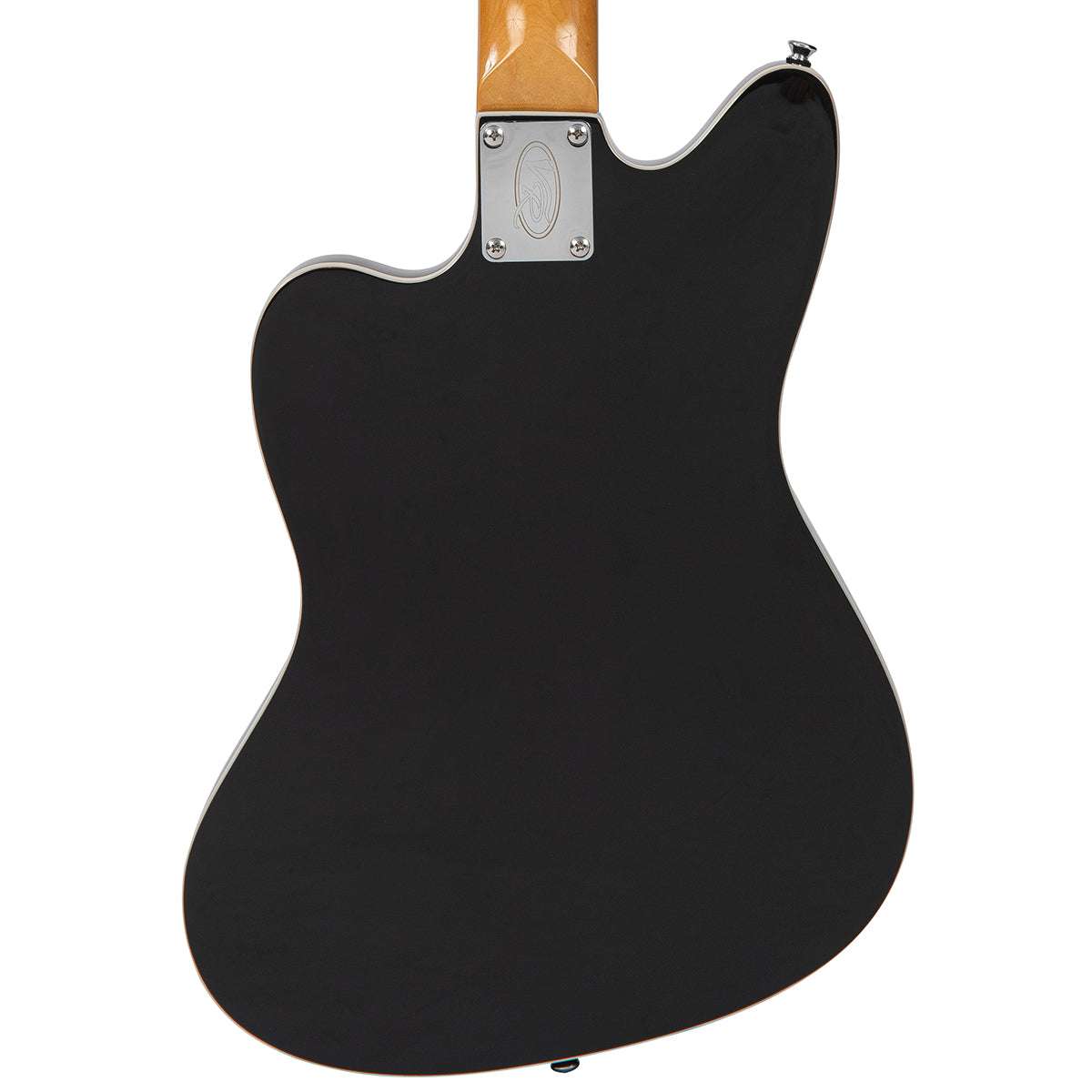 Vintage REVO Series 'Surfmaster Thinline 12' Electric Guitar ~ Boulevard Black, Guitare électrique en vente chez Richards Guitars.