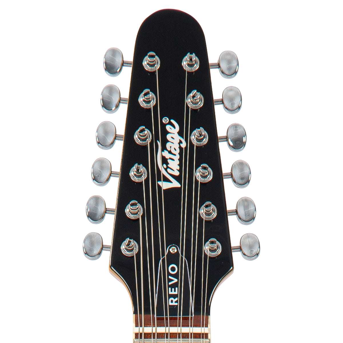 Vintage REVO Series 'Surfmaster Thinline 12' Electric Guitar ~ Boulevard Black, Guitare électrique en vente chez Richards Guitars.
