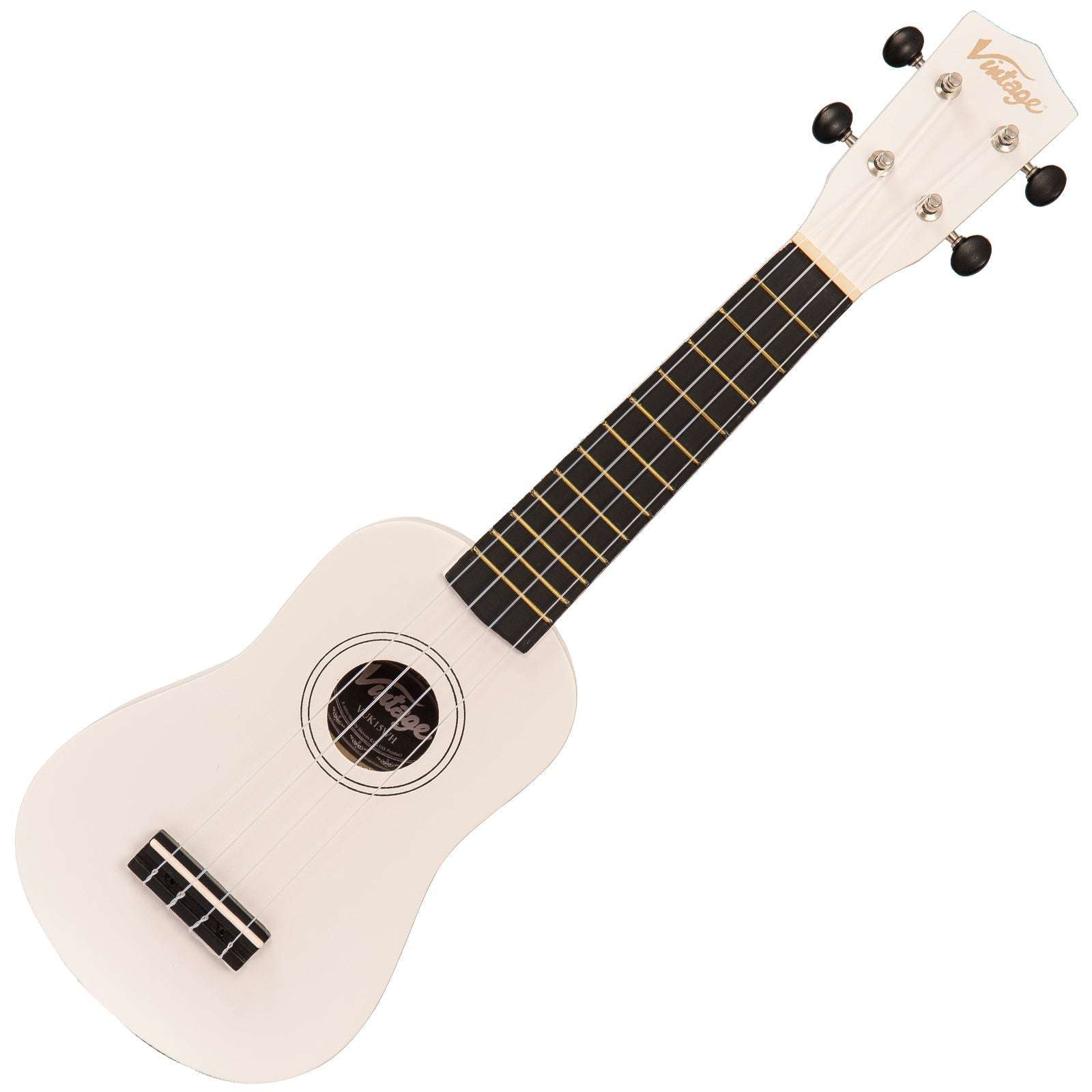 Vintage Soprano Ukulele ~ Satin White, Ukulele for sale at Richards Guitars.