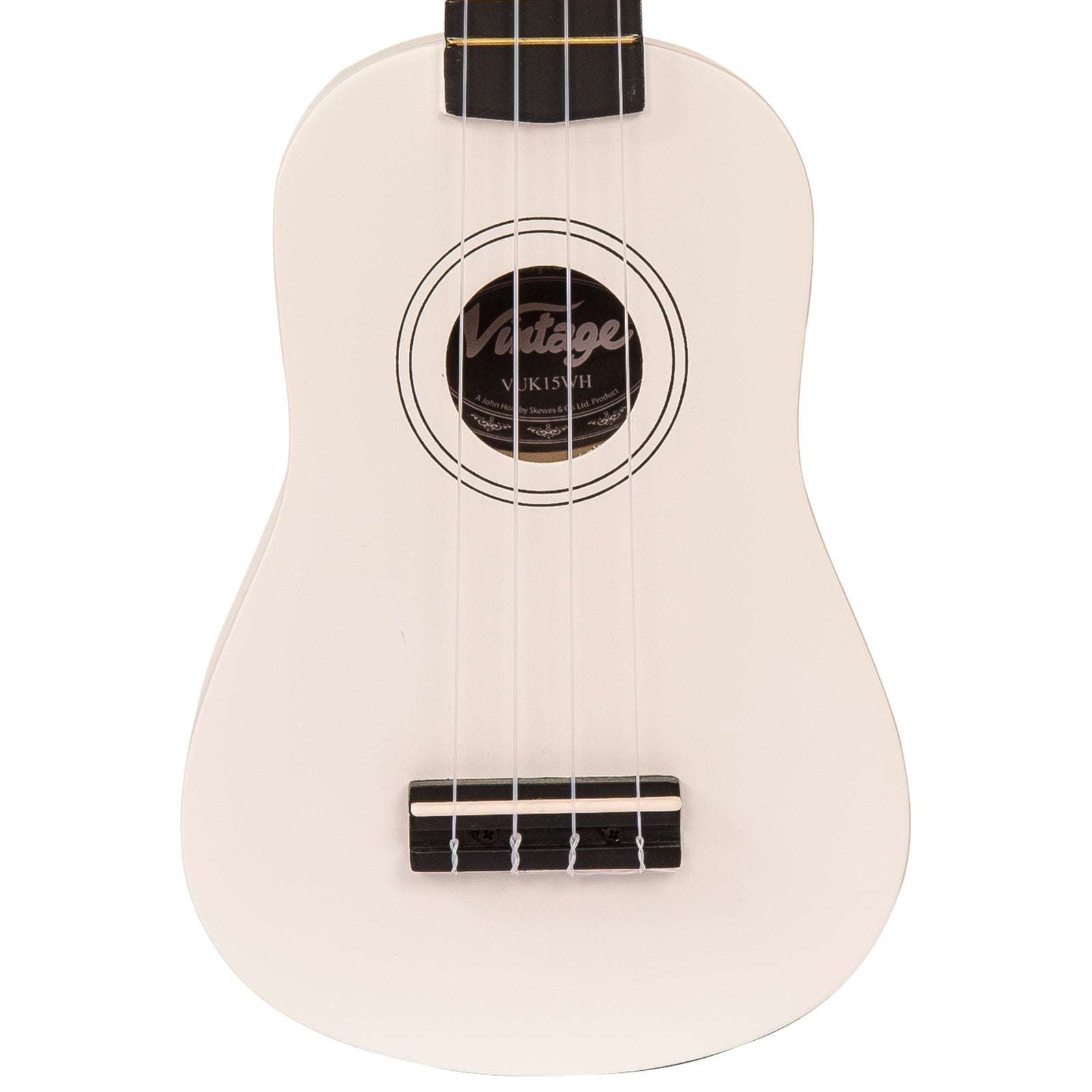 Vintage Soprano Ukulele ~ Satin White, Ukulele for sale at Richards Guitars.