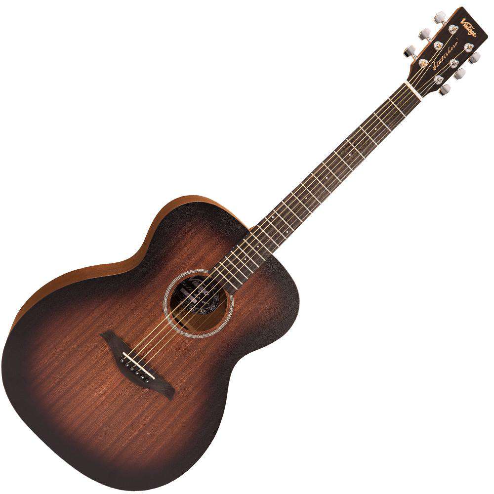 Vintage V660WK Statesboro' 'Orchestra' Acoustic Guitar ~ Whisky Sour, Guitare acoustique en vente chez Richards Guitars.