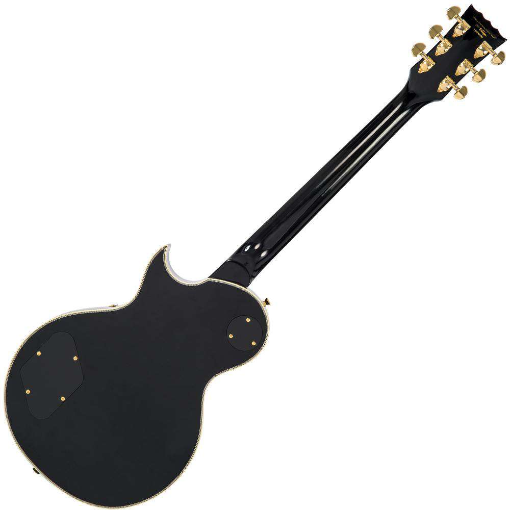 Vintage V1003BB ReIssued 3 Pickup Electric Guitar ~ Boulevard Black, Guitare électrique en vente chez Richards Guitars.