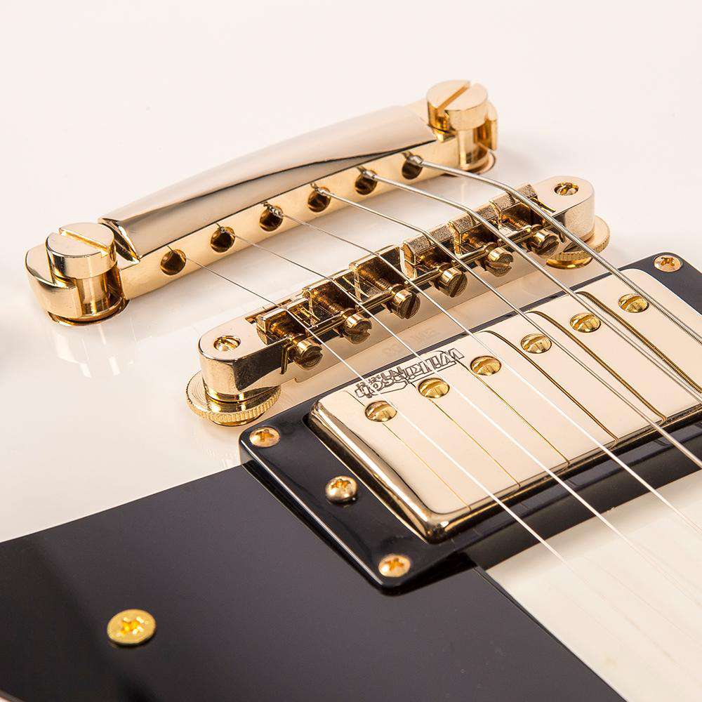 Vintage V100AW ReIssued Electric Guitar ~ Arctic White, Guitare électrique en vente chez Richards Guitars.