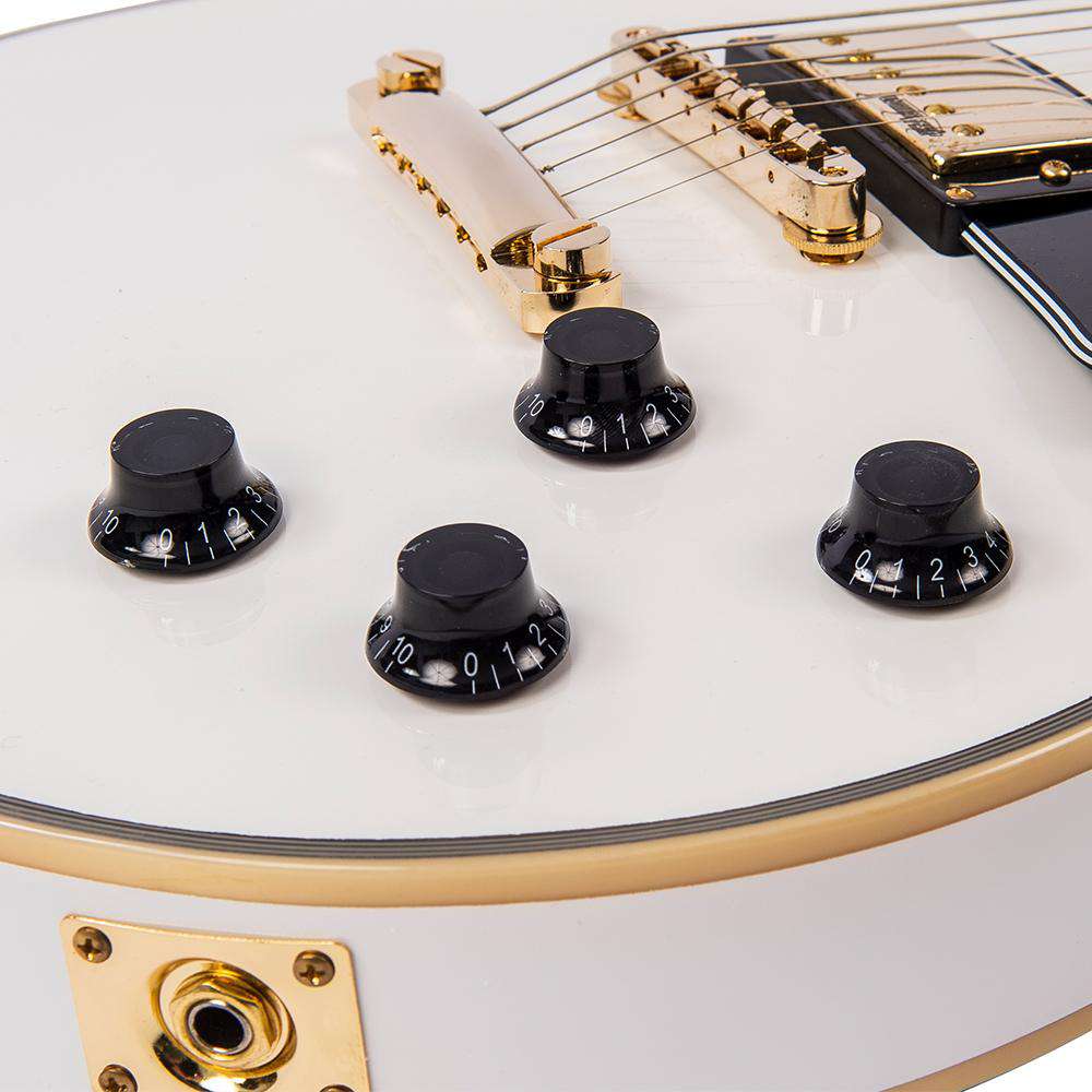 Vintage V100AW ReIssued Electric Guitar ~ Arctic White, Guitare électrique en vente chez Richards Guitars.