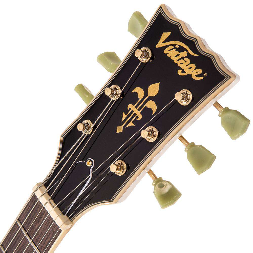 Vintage V100AW ReIssued Electric Guitar ~ Arctic White, Guitare électrique en vente chez Richards Guitars.
