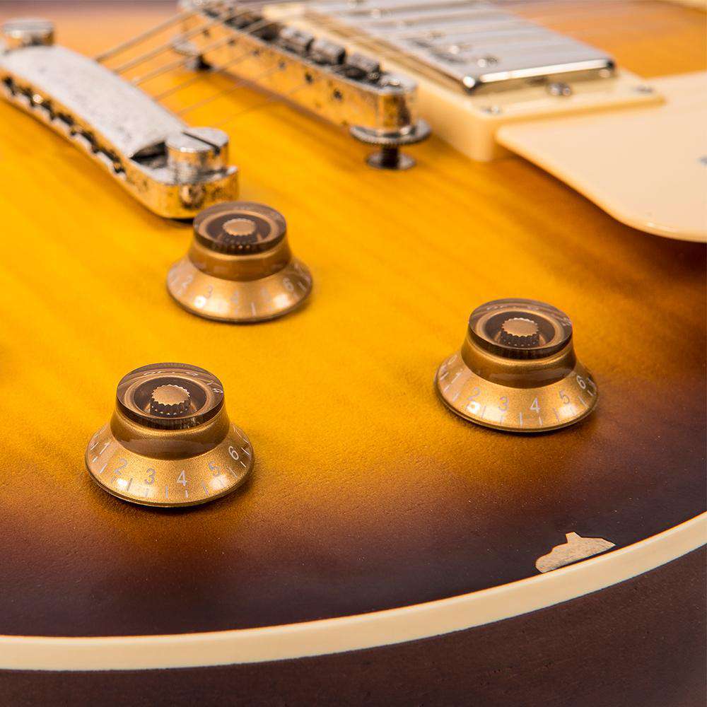 Vintage V100MRTSB ICON Electric Guitar ~ Distressed Tobacco Sunburst, Guitare électrique en vente chez Richards Guitars.