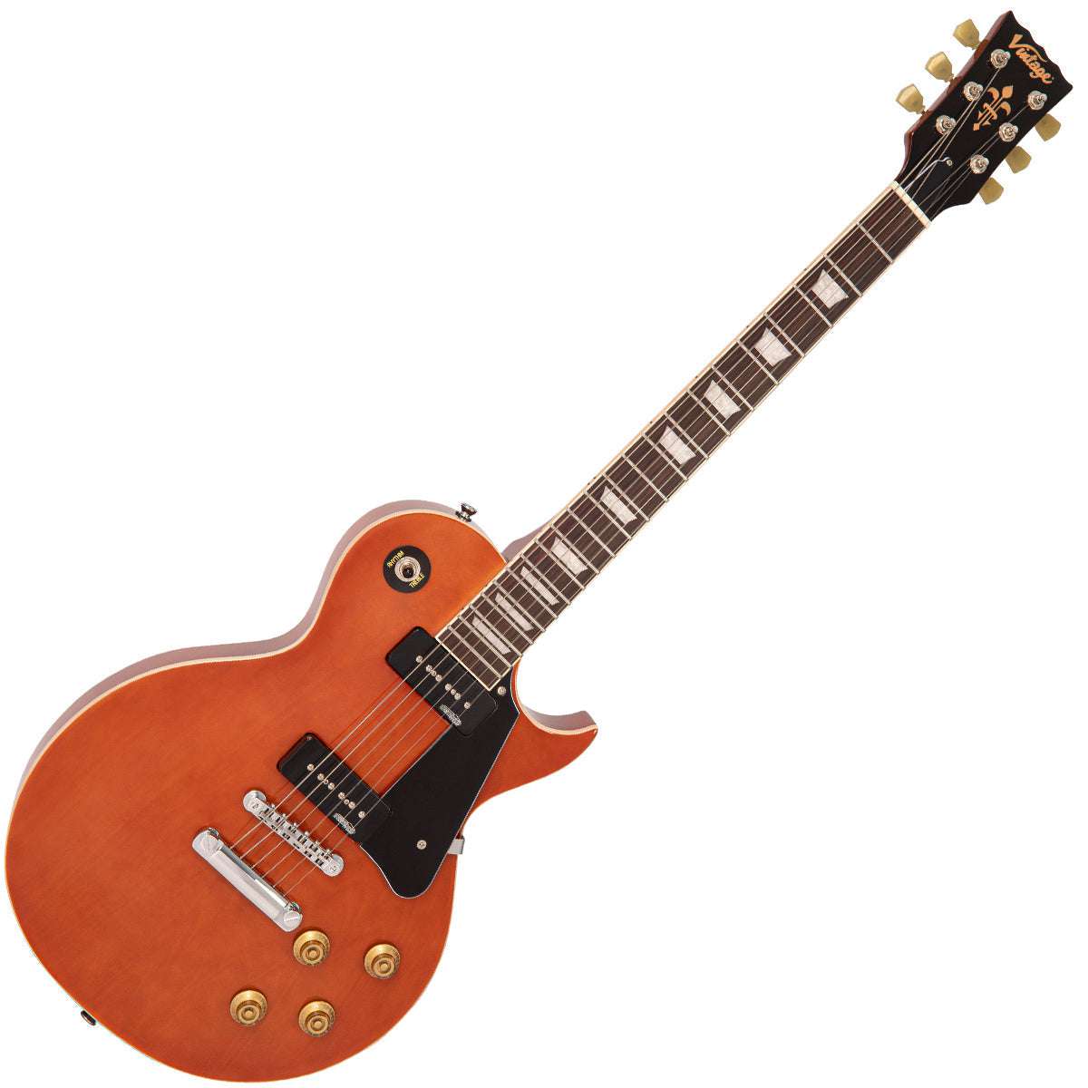 Vintage V100PMH ReIssued Electric Guitar ~ Natural Mahogany, Guitare électrique en vente chez Richards Guitars.