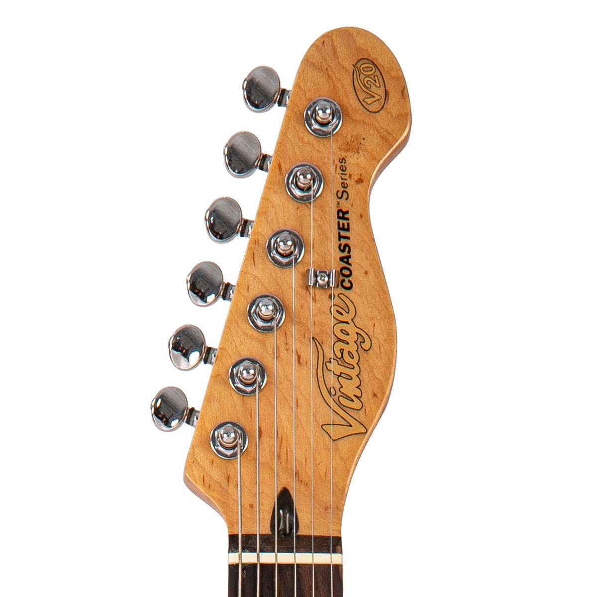 Vintage V20 Coaster Series Electric Guitar ~ Boulevard Black, Guitare électrique en vente chez Richards Guitars.