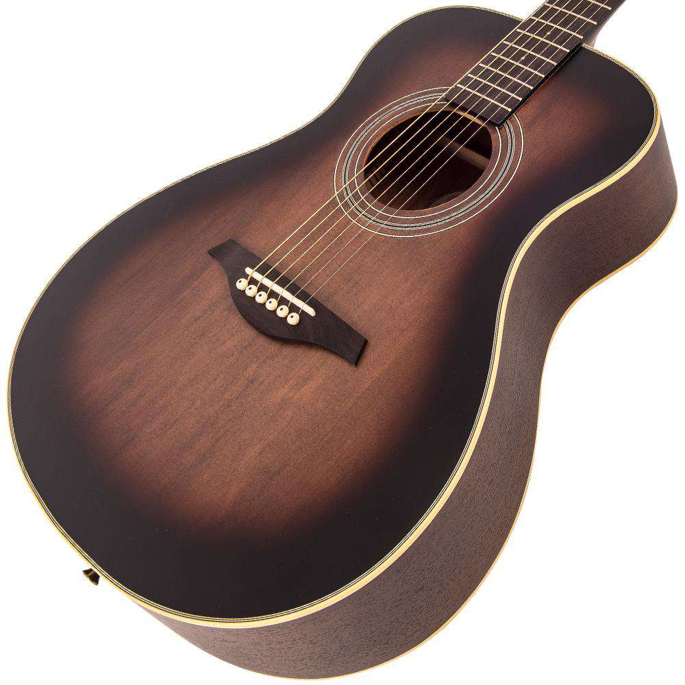Vintage V300 Acoustic Folk Guitar ~ Antiqued, Acoustic Guitar for sale at Richards Guitars.