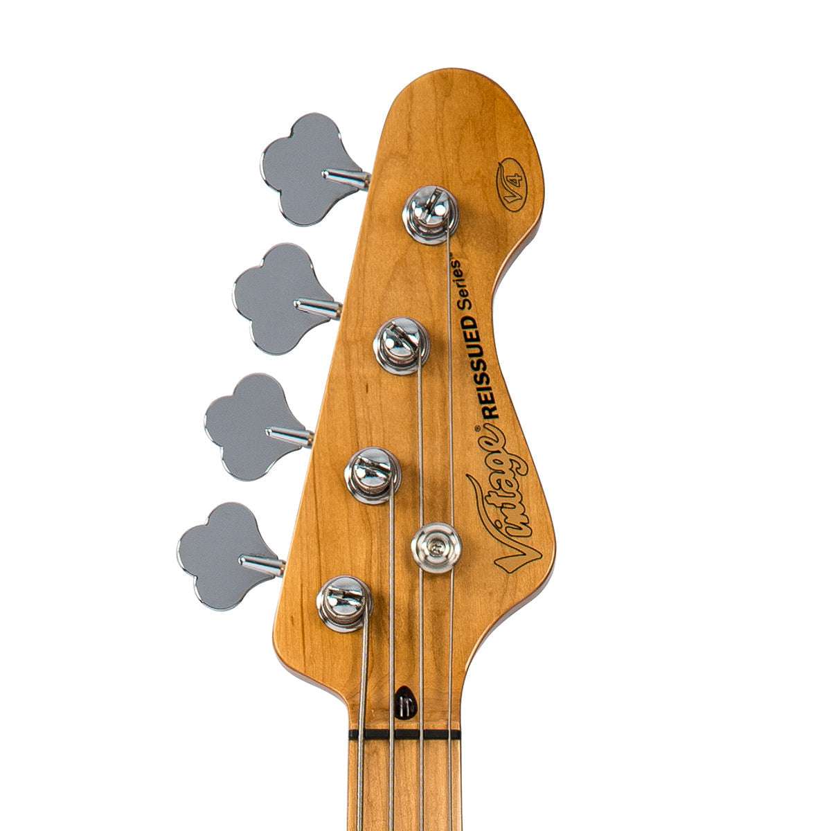 Vintage V4 ReIssued Bass Guitar ~ Silverburst, Guitare basse à vendre chez Richards Guitars.