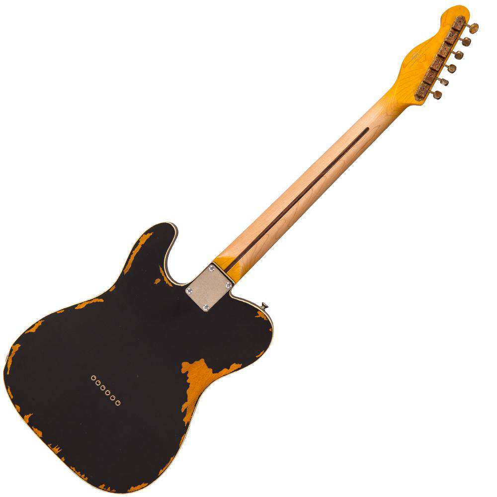 Vintage V59 ICON Electric Guitar ~ Distressed Black, à vendre chez Richards Guitars.