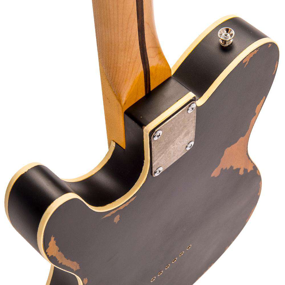 Vintage V59 ICON Electric Guitar ~ Distressed Black, à vendre chez Richards Guitars.