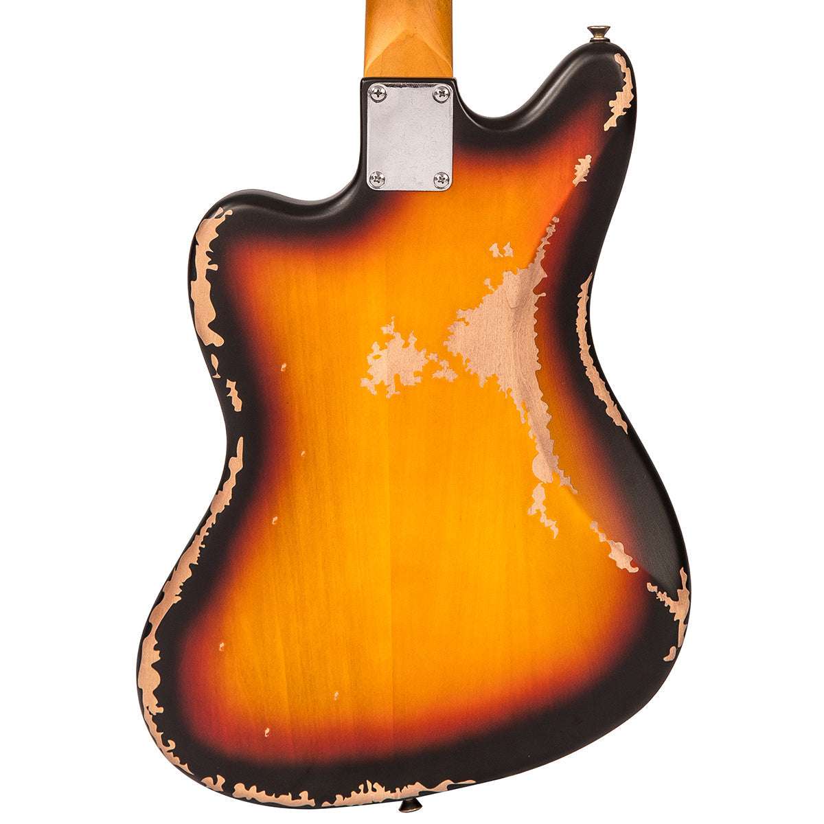 Vintage V65 VMRSB ICON Vibrato Electric Guitar ~ Distressed Tobacco Sunburst, Electric Guitar for sale at Richards Guitars.