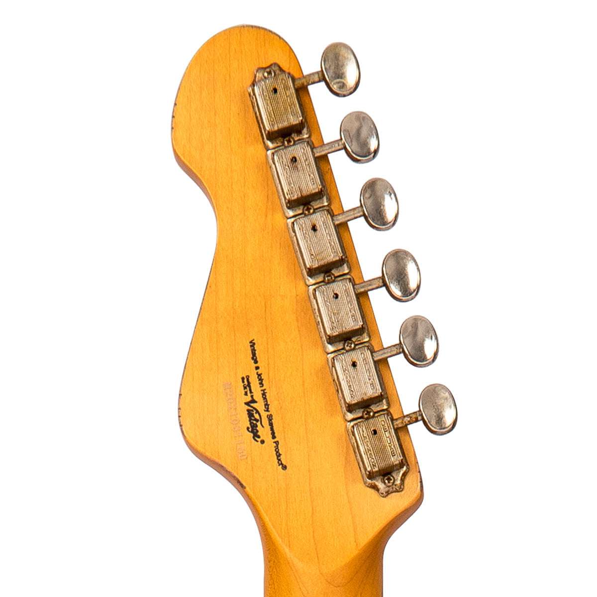 Vintage V65 VMRSB ICON Vibrato Electric Guitar ~ Distressed Tobacco Sunburst, Electric Guitar for sale at Richards Guitars.
