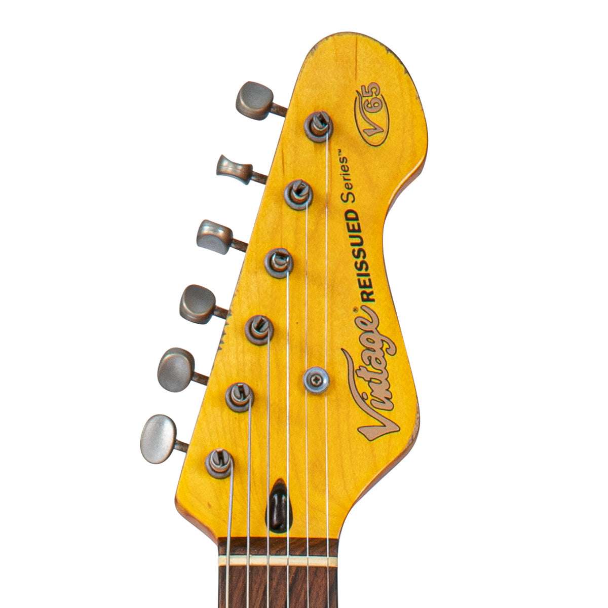 Vintage V65 ProShop Custom-Build ~ Heavy Distress ~ Sunburst (Contact : Richards Guitars. www.rguitars.co.uk), Guitare électrique en vente chez Richards Guitars.