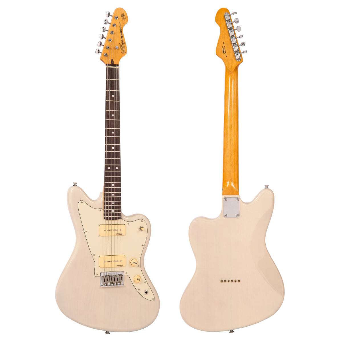 Vintage V65 HBLD ReIssued Hard Tail Electric Guitar ~ Blonde, Electric Guitar for sale at Richards Guitars.