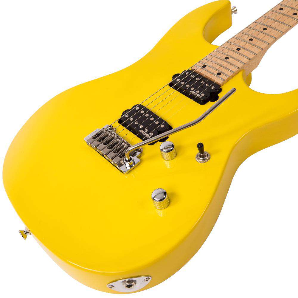 Vintage V6M24 ReIssued Electric Guitar ~ Daytona Yellow, Guitare électrique en vente chez Richards Guitars.