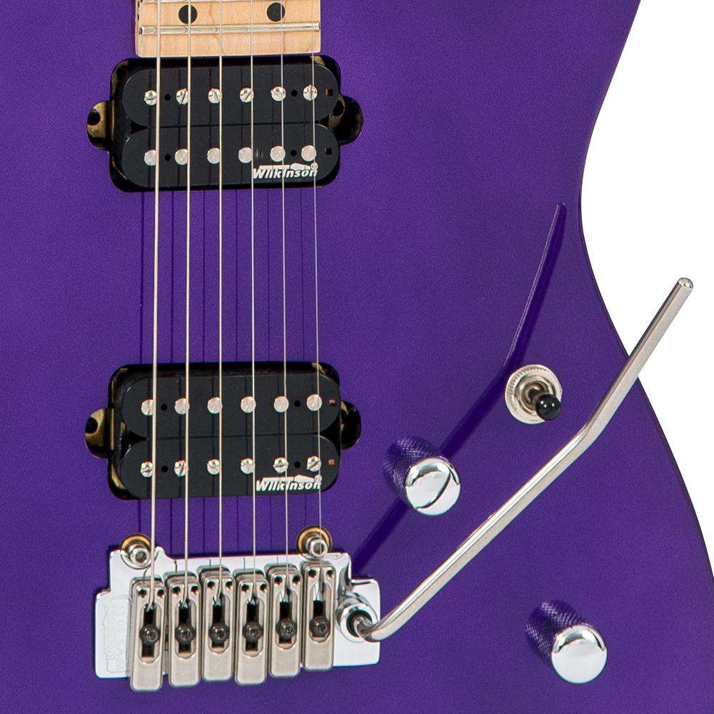 Vintage V6M24 ReIssued Series Electric Guitar ~ Pasadena Purple, Guitare électrique en vente chez Richards Guitars.