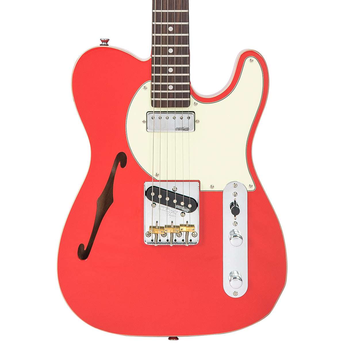 Vintage V72 ReIssued Electric Guitar ~ Firenza Red, Guitare électrique en vente chez Richards Guitars.