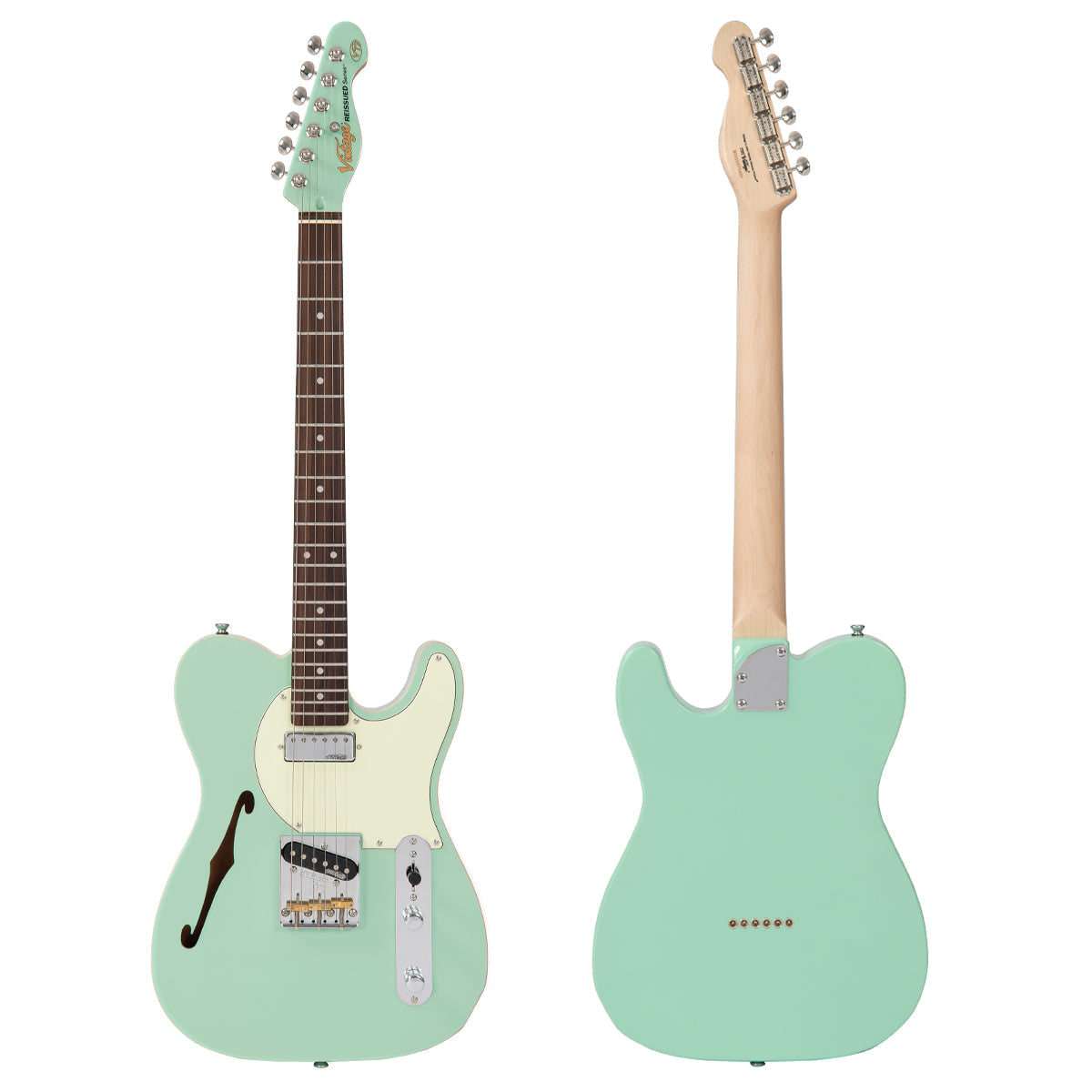 Vintage V72 ReIssued Electric Guitar ~ Ventura Green, Guitare électrique en vente chez Richards Guitars.