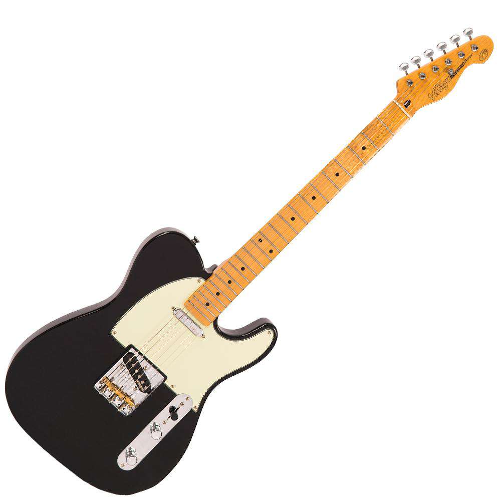 Vintage V75 ReIssued Electric Guitar ~ Boulevard Black, Guitare basse à vendre chez Richards Guitars.