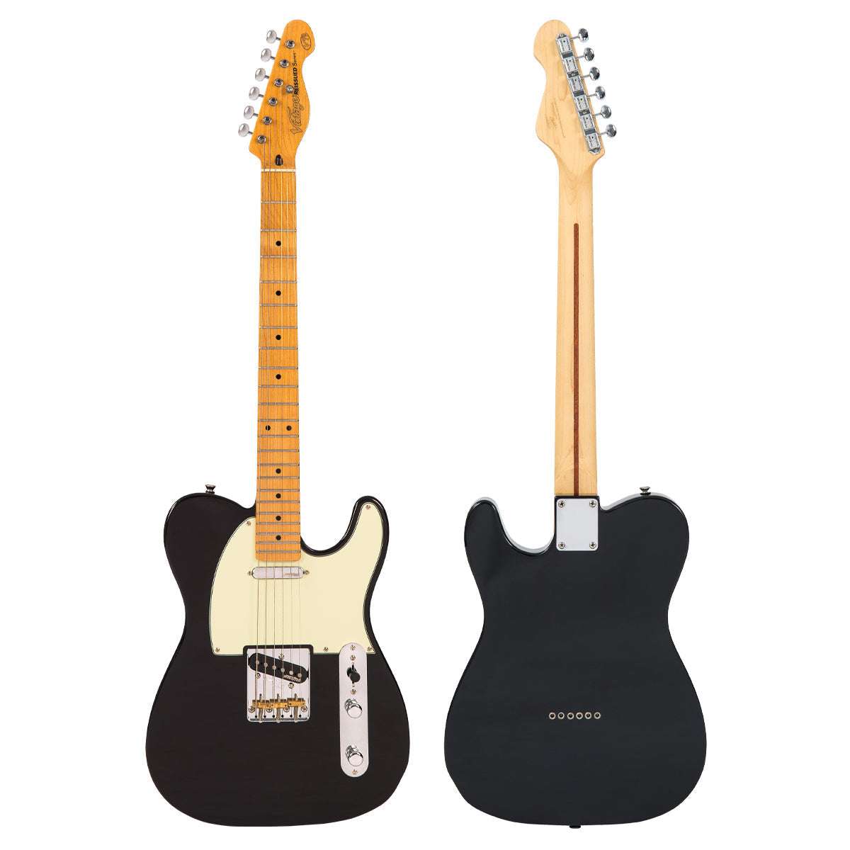 Vintage V75 ReIssued Electric Guitar ~ Boulevard Black, Guitare basse à vendre chez Richards Guitars.