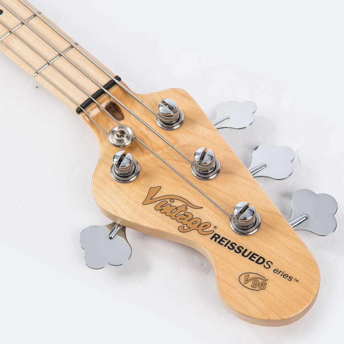 Vintage V96 ReIssued 4-String Active Bass ~ Black, Guitare Basse à vendre chez Richards Guitars.