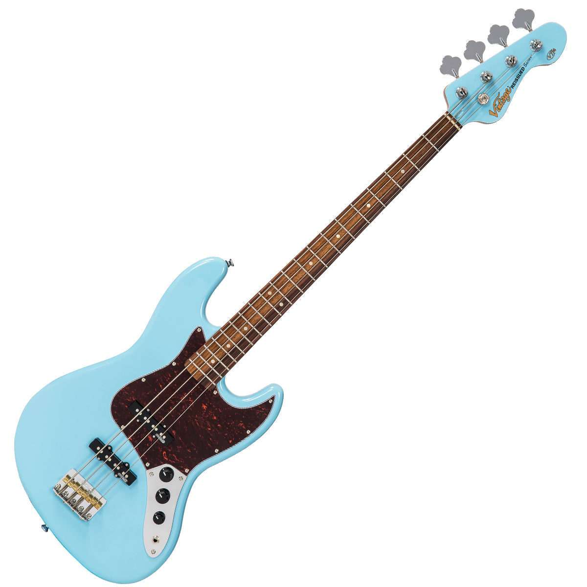 Vintage VJ74 ReIssued Bass ~ Laguna Blue, Guitare basse à vendre chez Richards Guitars.