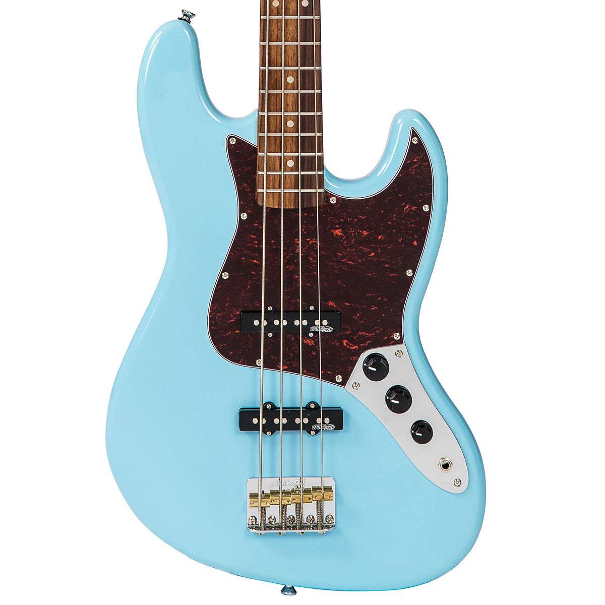 Vintage VJ74 ReIssued Bass ~ Laguna Blue, Guitare basse à vendre chez Richards Guitars.