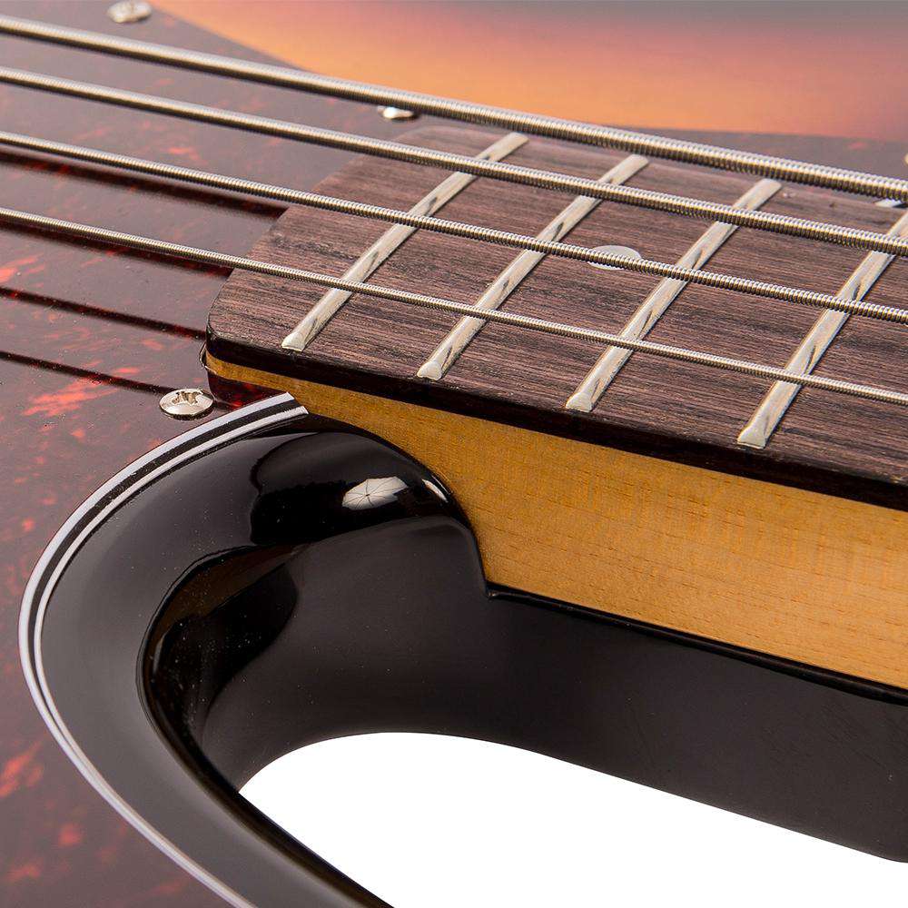 Vintage VJ74 ReIssued Bass ~ Sunset Sunburst, Guitare basse à vendre chez Richards Guitars.