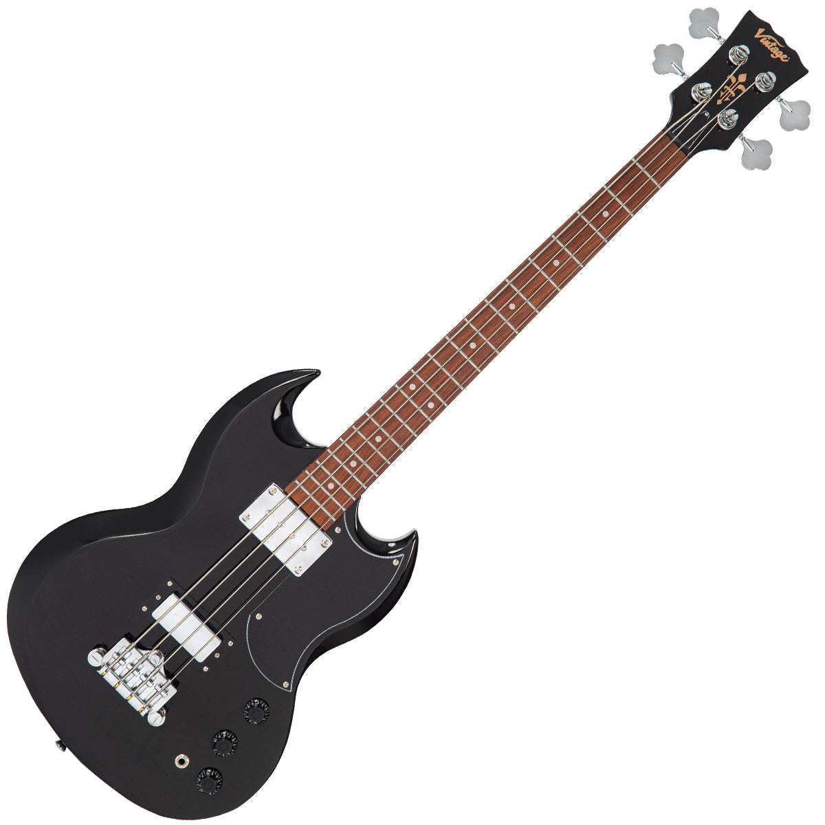 Vintage VS4 ReIssued Bass Guitar ~ Boulevard Black, Guitare basse à vendre chez Richards Guitars.