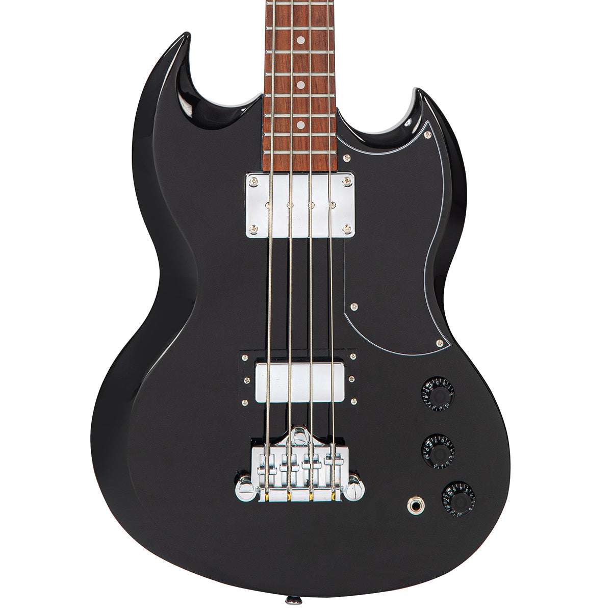 Vintage VS4 ReIssued Bass Guitar ~ Boulevard Black, Guitare basse à vendre chez Richards Guitars.