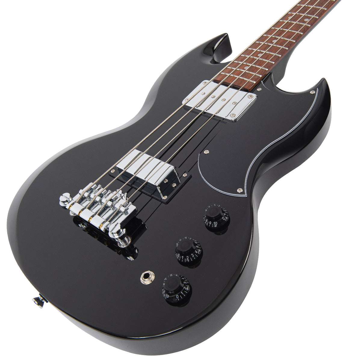 Vintage VS4 ReIssued Bass Guitar ~ Boulevard Black, Guitare basse à vendre chez Richards Guitars.