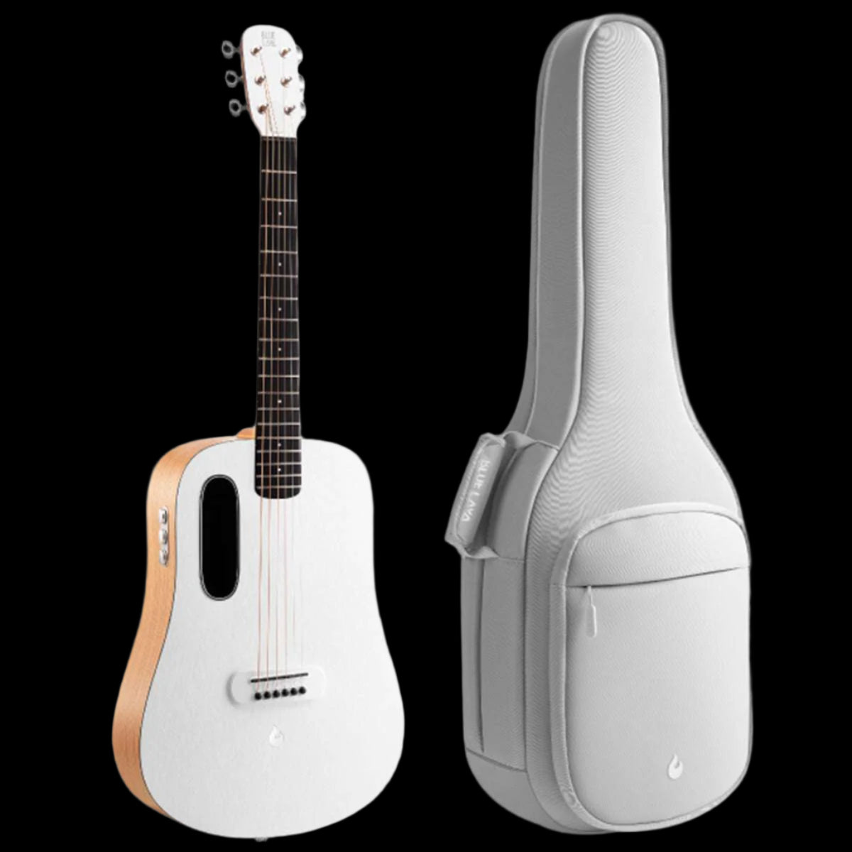 BLUE LAVA Original Freeboost with Airflow Bag ~ Frost White / Walnut - Richards Guitars Of Stratford Upon Avon